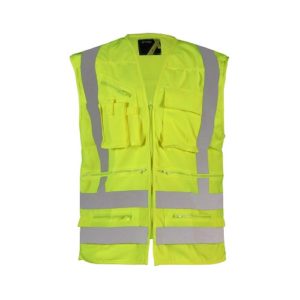 Chaleco Geólogo Cinta 360° Verde Flúor Activex
