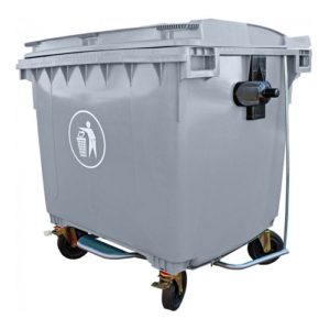 Contenedor Basura con Pedal 1100 Litros Gris