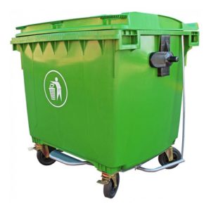 Contenedor Basura con Pedal 1100 Litros Verde