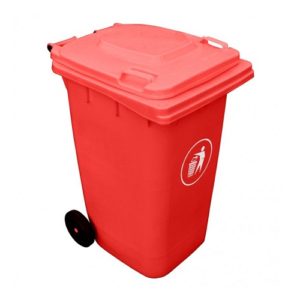 Contenedor Basura 240 Litros Rojo