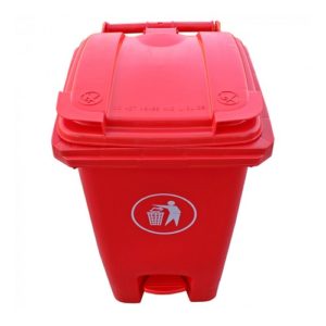 Contenedor Basura 60 Litros Rojo