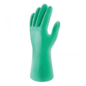 Guante Nitrilo Flocado Verde Activex