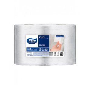 Papel higiénico jumbo doble hoja Elite 6x250mts