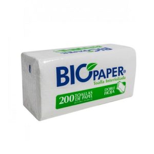 Toallas interfoliadas doble hoja Biopaper
