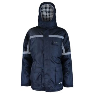 Parka Azul/Negro Forro Franela Activex